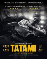 Scenă din filmul Tatami 2023, Leila în competiție la Campionatul Mondial de Judo