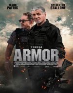 Scenă dramatică din Armor 2024 film online hd, cu un tată și fiu în pericol pe un pod.