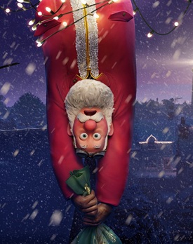 Scenă din That Christmas film online subtitrat hd, cu personaje sărbătorind Crăciunul în mijlocul unei furtuni de zăpadă.