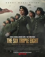 Grupul The Six Triple Eight în acțiune, sortând corespondența în timpul războiului.