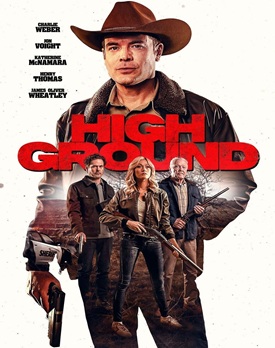 Scenă intensă din High Ground 2025, cu Jon Voight și Charlie Weber în mijlocul acțiunii.