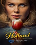 Scenă tensionată din filmul Holland 2025, cu personaje descoperind un secret întunecat.