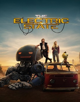 The Electric State 2025 – film SF online subtitrat cu aventuri într-o lume retro-futuristă.
