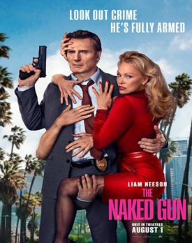The Naked Gun 2025 film online subtitrat hd in romana – afiș oficial cu detectivul principal în acțiune